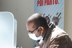 Bologna, 24/04/2020. 
la Casa dei Donatori. Sangue per la Fase2, impennata durante il periodo Covid di aspiranti donatori. La comunità dello Sri Lanka che, grazie al coordinamento dell’Associazione Andromeda, ha coinvolto 60 dei suoi membri che hanno cominciato gli esami per diventare donatori. 
Foto Paolo Righi