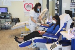 Bologna, 24/04/2020. 
la Casa dei Donatori. Sangue per la Fase2, impennata durante il periodo Covid di aspiranti donatori. La comunità dello Sri Lanka che, grazie al coordinamento dell’Associazione Andromeda, ha coinvolto 60 dei suoi membri che hanno cominciato gli esami per diventare donatori. 
Foto Paolo Righi